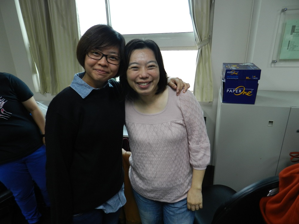 Dr. Lin and her graduate student